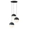 Et2 Half Moon 3-Light 16.5" Wide Black Pendant Light E20364-92BK - alternate 1